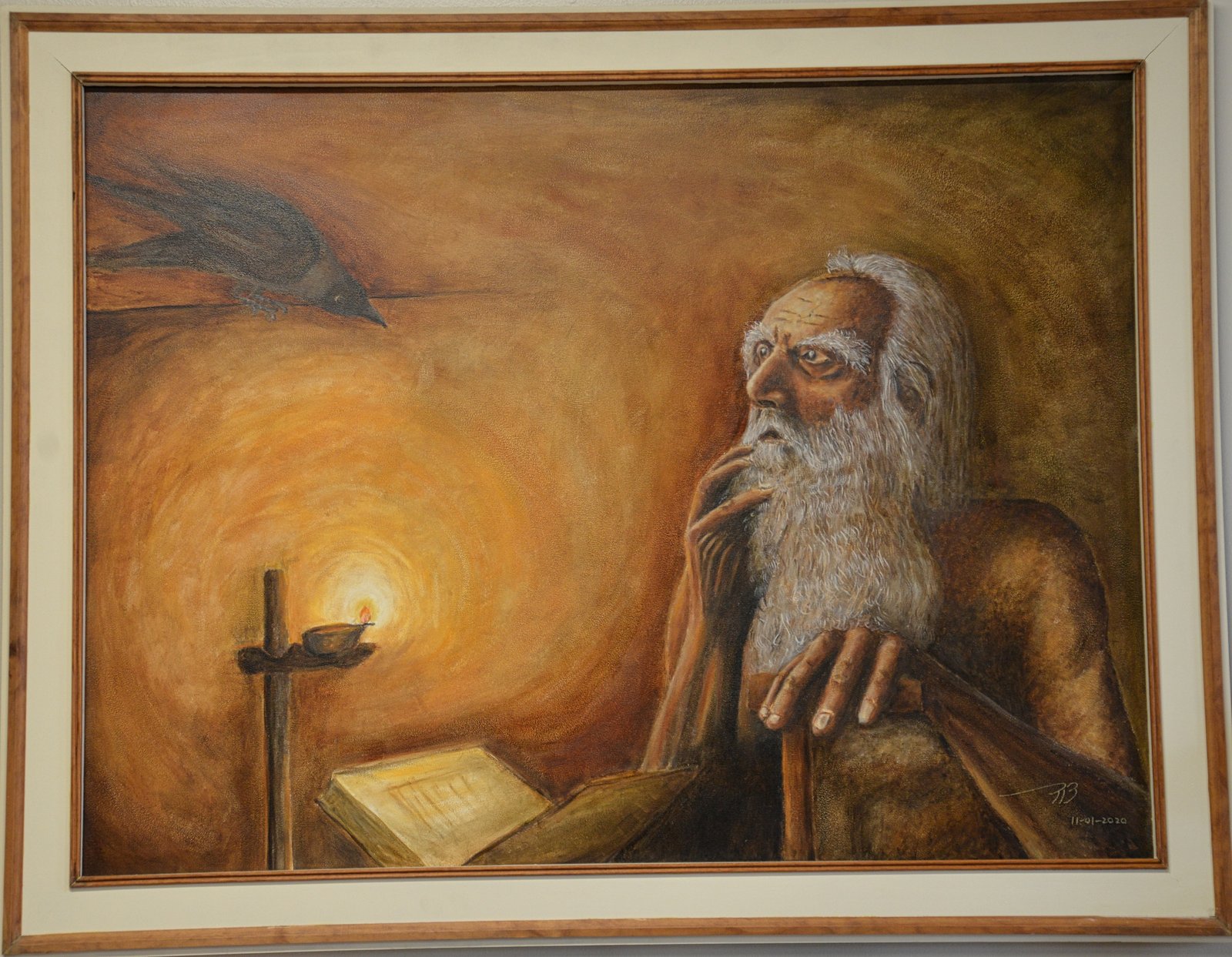 Baba Sheikh Fareed — painting by Navjot Singh