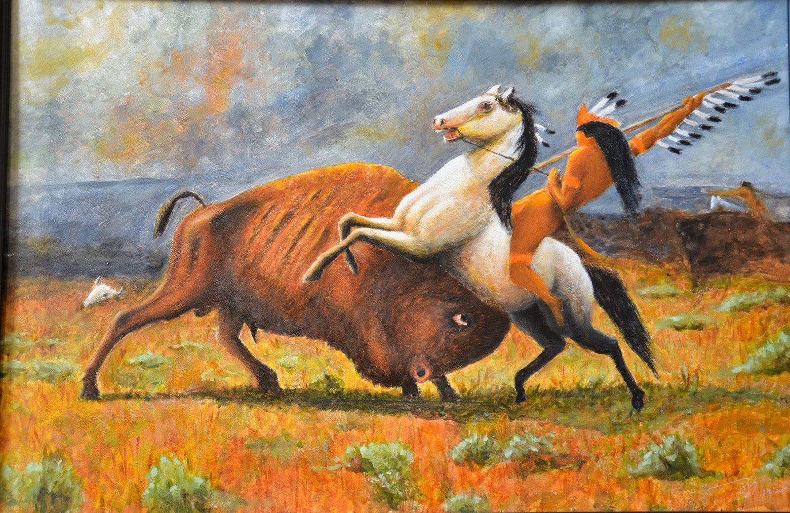 The Last Buffalo — framed, view 2