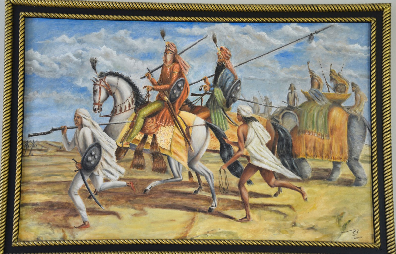 The Sikh Chieftain’s Hunt in color — framed, view 2